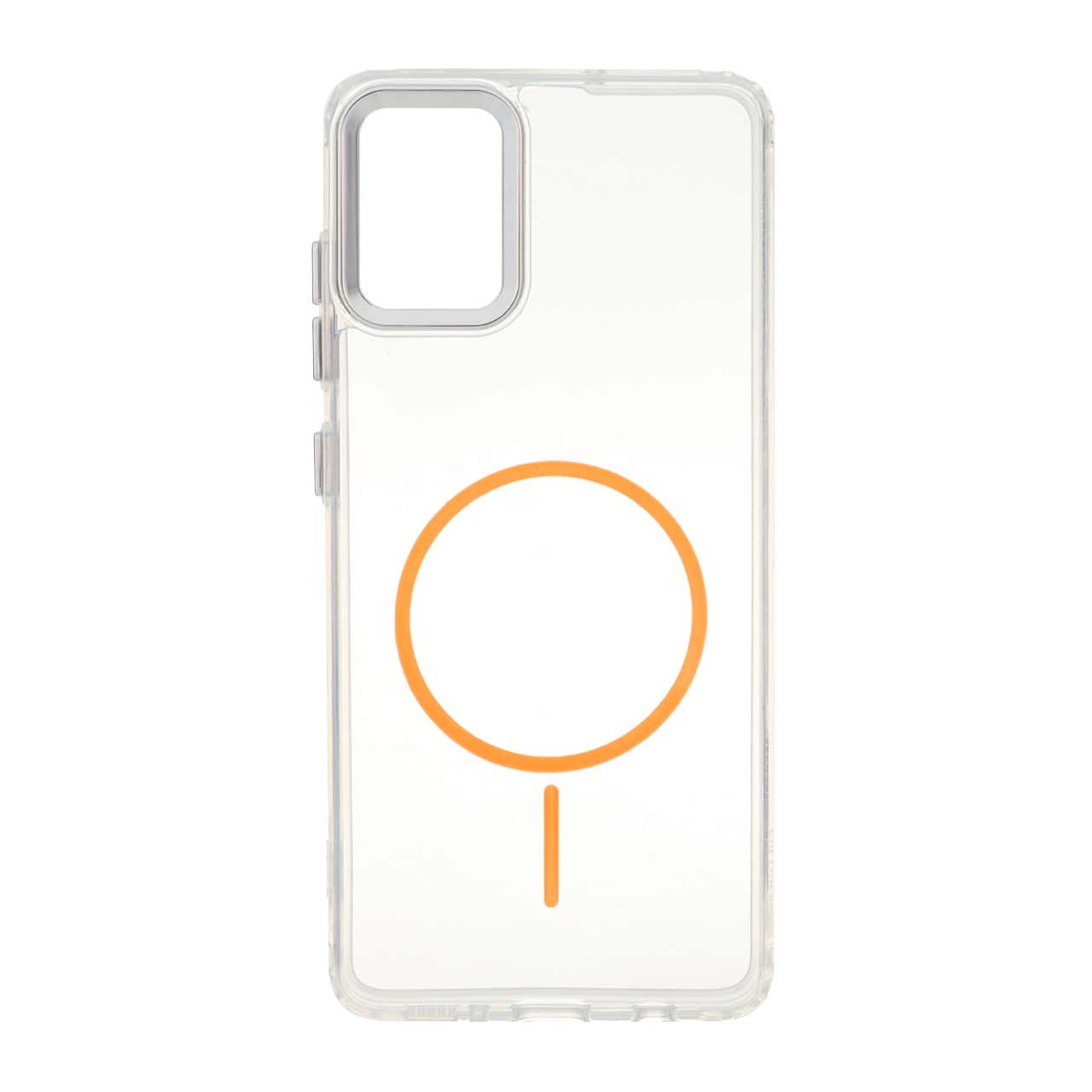 قاب ژله ای شفاف لنز کروم طرح مگ سیف Samsung A51