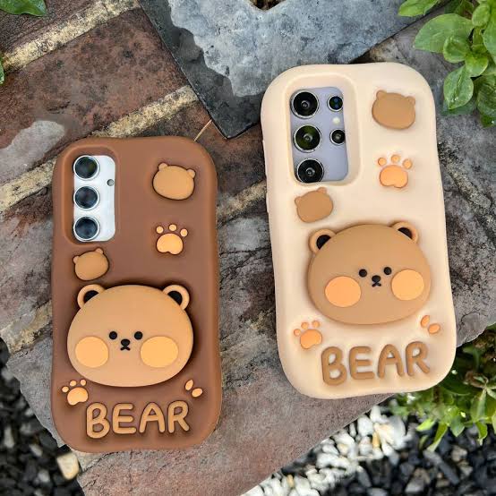 قاب BEAR استند شو سامسونگ S21FE قهوه ای